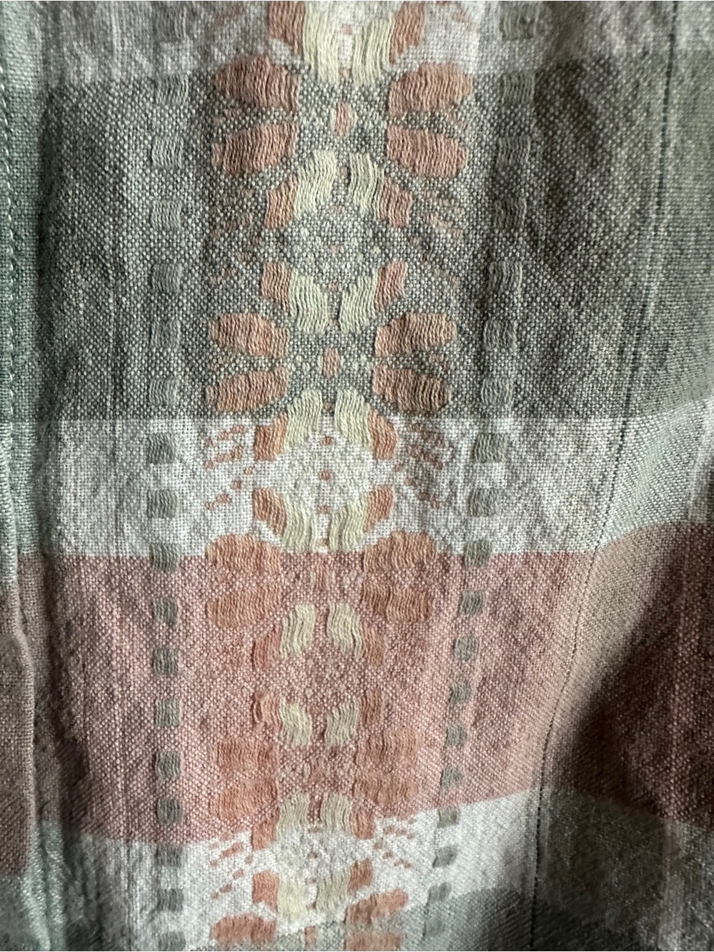 Cabin Creek Plaid Cotton Shirt Prairie Cabincore Granola Heritage Western M - Picture 4 of 10